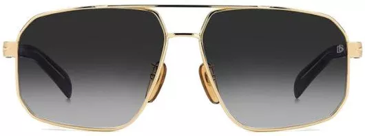 Γυαλιά Ηλίου David Beckham Μεταλλικά Aviator Χρυσό Γκρι Φακό 61mm