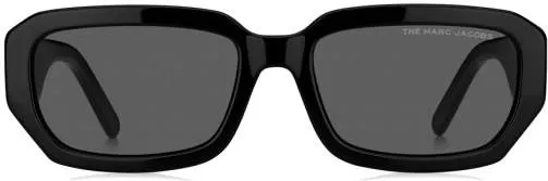 Γυαλιά Ηλίου Marc Jacobs Κοκκάλινα Γεωμετρικά Μαύρο Γκρι Φακό 56mm