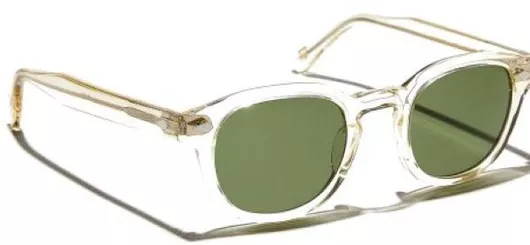 Γυαλιά Ηλίου Moscot Κοκκάλινα Στρογγυλά Μπεζ Πράσινο Φακό 49mm