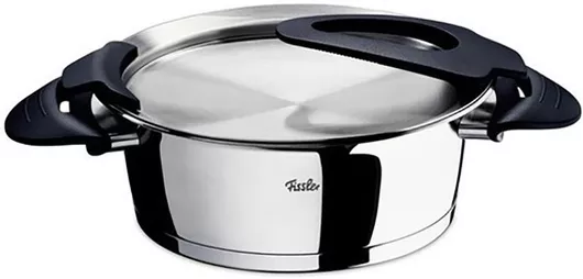 Κατσαρόλα Fissler Intensa Black Ανοξείδωτη Ρηχή 24cm