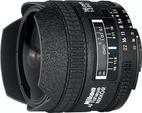 Φωτογραφικός Φακός Nikon Full Frame AF Nikkor 16mm f/2.8D Fisheye για Nikon F Mount Black