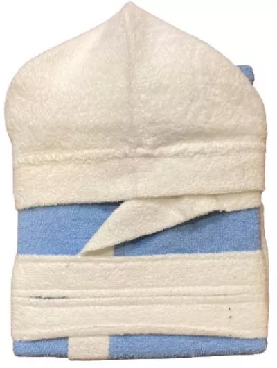 Παιδικό Μπουρνούζι Decotelia με Κουκούλα Γαλάζιο