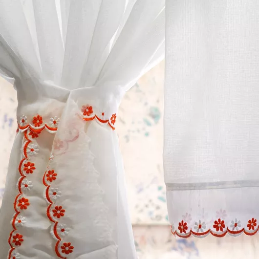 Κουρτίνα Decotelia Παραθύρου με Τρέσα Εκρού 270x140cm