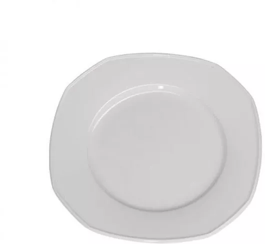 Πιάτο από Πορσελάνη Λευκό με Διάμετρο 19cm Ρηχό