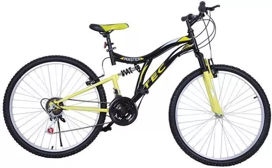 Ποδήλατο Mountain Bike TEC Master 26" με 21 Ταχύτητες Μαύρο/Κίτρινο