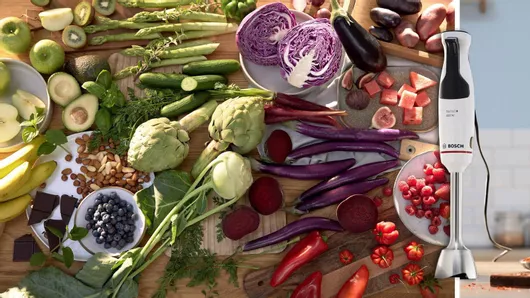 Bosch Ραβδομπλέντερ με Πλαστική Ράβδο 600W Μαύρο