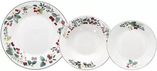 Σερβίτσιο Πιάτων Atollo Sweet από Πορσελάνη 18τμχ Μοβ