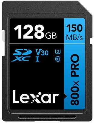 Lexar High Performance SDXC 128GB Class 10 V30 UHS-I