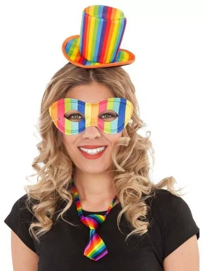 Αποκριάτικη Στέκα Μαλλιών My Other Me S8605209 Rainbow Πολύχρωμο