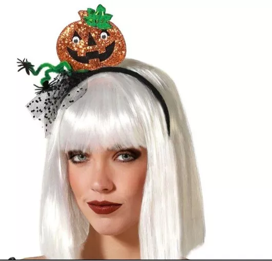 Αποκριάτικη Στέκα Μαλλιών BigBuy Carnival S1132626 Κολοκύθα Πολύχρωμο