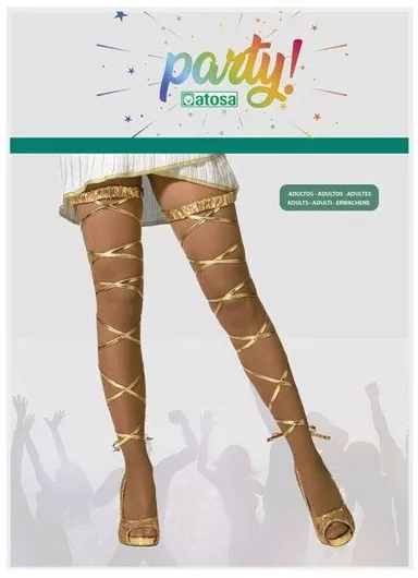 Αποκριάτικο Ταινιές Ποδιών BigBuy Carnival S1133925 Χρυσό