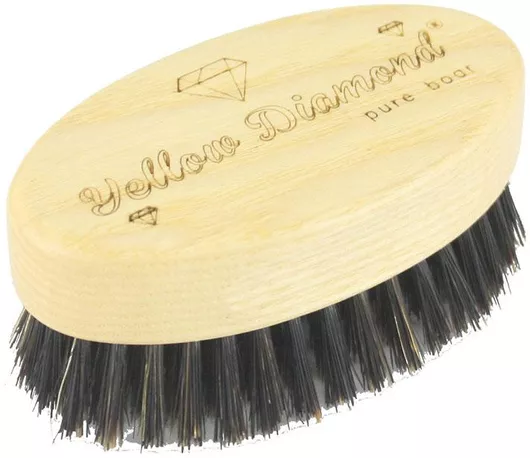 Βούρτσα Yellow Diamond Beard Brush Pure Boar Ξύλινη Μπεζ