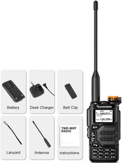 Quansheng Uv-5k Ασύρματος Πομποδέκτης UHF/VHF 5W