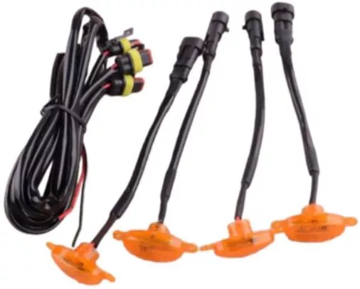 Φώτα Όγκου Οχήματος 9052 LED 12V Σετ 4τμχ Πορτοκαλί