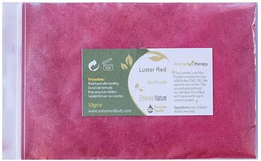 Φυσική Χρωστική Mica Luster Red Ροζ 10gr