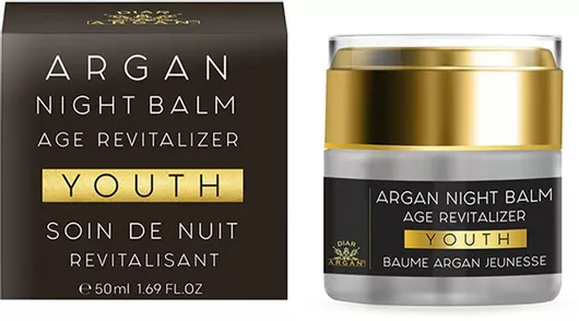 Κρέμα Προσώπου Diar Argan Αναζωογόνησης για την Αντιγήρανση Νυκτός 50ml
