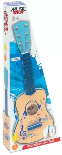 Μουσικό Παιχνίδι Music Star Κιθάρα 55cm για 3+ Ετών Μπλε