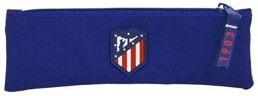 Σχολική Κασετίνα Atlético Madrid Τετράγωνη με 1 Θήκη Μπλε