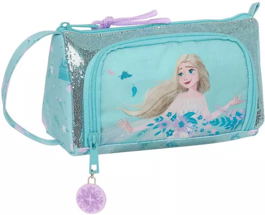 Σχολική Κασετίνα Frozen Hello Spring Τριγωνική με 1 Θήκη Γαλάζιο