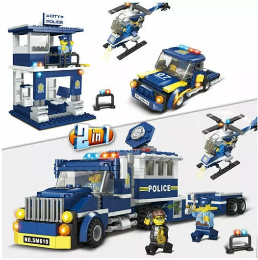 Τουβλάκια Αστυνομία για 6+ Ετών Σετ 400τμχ