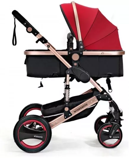 Καρότσι Μωρού Wisesonle Fiko 2 σε 1 Κόκκινο