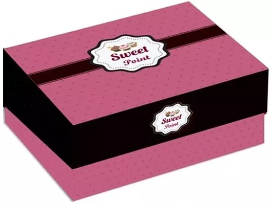 Κουτί Ζαχαροπλαστείου 25x25cm Sweet Point