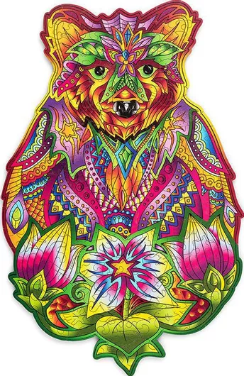 Puzzle Wood Trick Spirit Bear 3D 184pcs