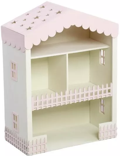 Βαπτιστικό Κουκλόσπιτο από Ξύλο Ροζ 25x49x66cm