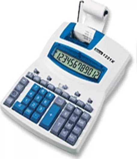 Αριθμομηχανή Ibico Χαρτοταινίας 1221X 12 Ψηφίων σε Λευκό Χρώμα