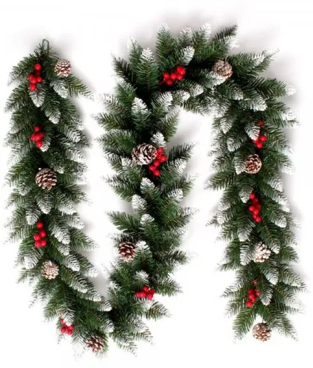 SofiSila Χριστουγεννιάτικη Γιρλάντα Πλαστική Πράσινη 200cm
