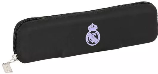 Σχολική Κασετίνα Real Madrid C.F. Οβάλ με 1 Θήκη Μαύρο