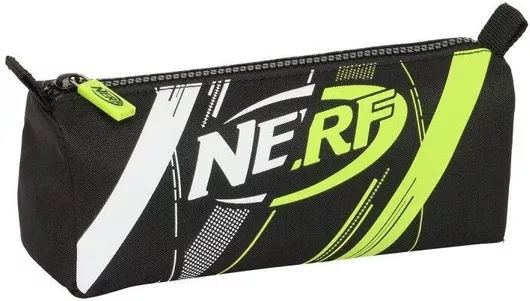 Σχολική Κασετίνα Nerf Get Ready Βαρελάκι με 1 Θήκη Μαύρο