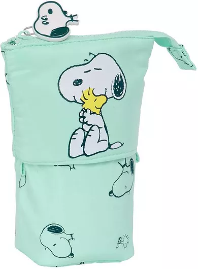 Σχολική Κασετίνα Snoopy Groovy με 1 Θήκη Πράσινο