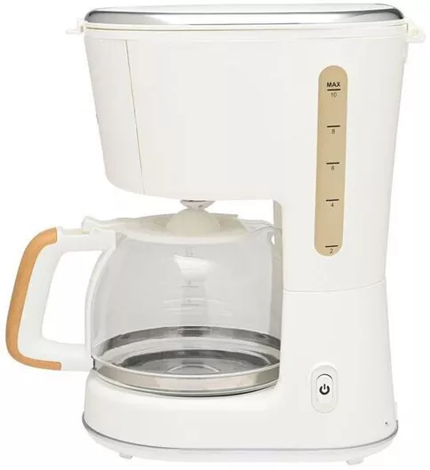 Καφετιέρα Φίλτρου Estia Oak 06-18924 Πλαστικό 900W με Γυάλινη Κανάτα 1.2lt Λευκό