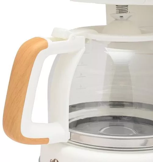 Καφετιέρα Φίλτρου Estia Oak 06-18924 Πλαστικό 900W με Γυάλινη Κανάτα 1.2lt Λευκό