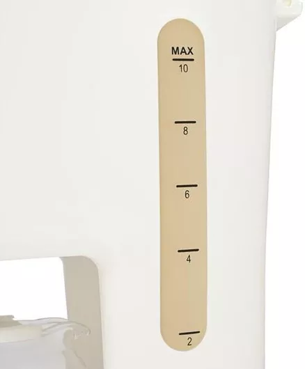 Καφετιέρα Φίλτρου Estia Oak 06-18924 Πλαστικό 900W με Γυάλινη Κανάτα 1.2lt Λευκό