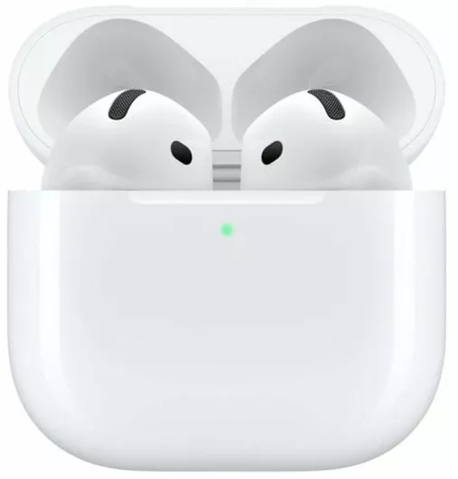 Bluetooth Handsfree Ακουστικά Apple AirPods 4 Earbud με Αντοχή στον Ιδρώτα & Θήκη Φόρτισης Λευκό