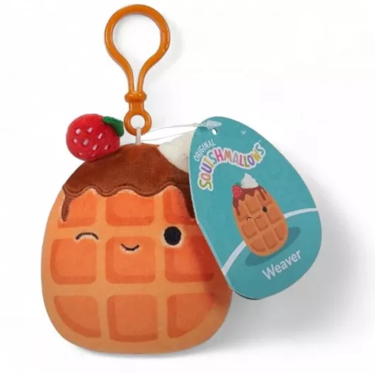 Μπρελόκ Squishmallows Weaver Η Βάφλα 9cm Πορτοκαλί
