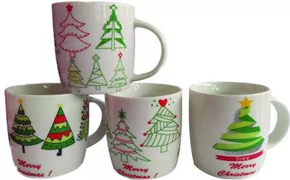 Χριστουγεννιάτικες Κούπες AGC 300ml 9.5cm 12τμχ