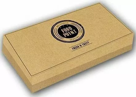 Σετ Χάρτινα Κουτιά Τροφίμων 170 Kraft 23x13x5.7cm Food Point