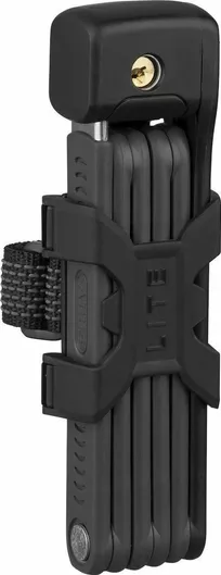Κλειδαριά Ποδηλάτου Abus Bordo Lite 6055K/85 BK SH Αναδιπλούμενη με Κλειδί Μαύρο