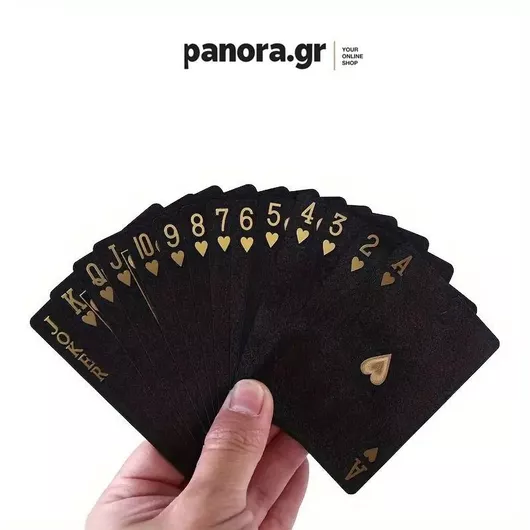 Τράπουλα Panora Πλαστική Μαύρη