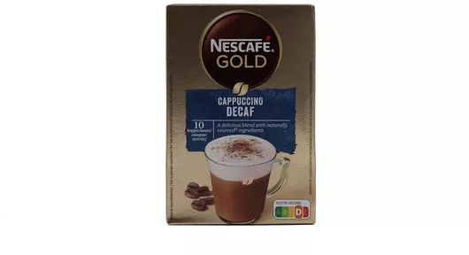 Καφές Nescafe Cappuccino Decaf Στιγμιαίος Σετ 10τμχ 