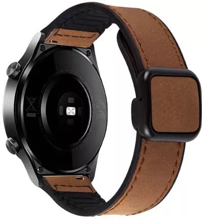 Λουράκι Wearable για Samsung Galaxy Watch 6/Watch 6 Classic Δέρμα Dark Brown