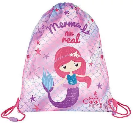 Παιδική Τσάντα Βόλτας Perletti Mermaid Πουγκί Ροζ