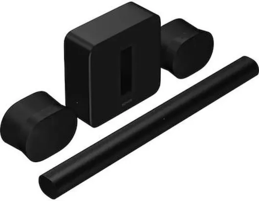 Σετ Ηχείων Home Cinema Sonos Arc Premium Immersive Set ARC + 2xEra 300 + SUB Μαύρο 