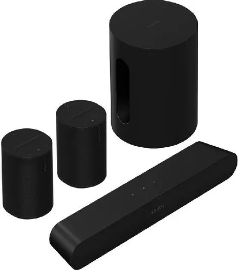 Σετ Ηχείων Home Cinema Sonos Ray 5.1 Immersive Set Ray + 2xEra 100 + SUB Mini Μαύρο 