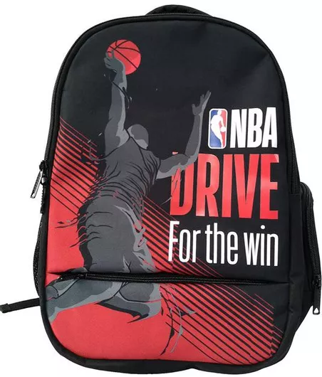 Σχολική Τσάντα Δημοτικού Πλάτης Back Me Up Nba For The Win 338-24031 Μαύρο