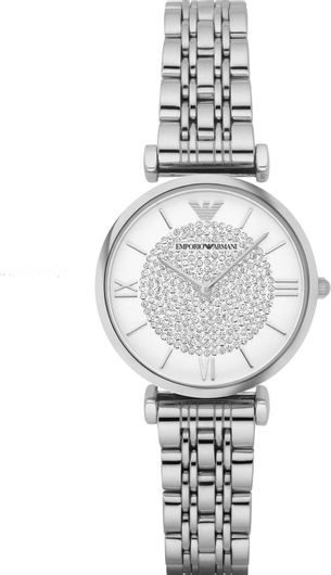 Γυναικείο Ρολόι Emporio Armani AR1925 με Μεταλλικό Μπρασελέ Ασημί
