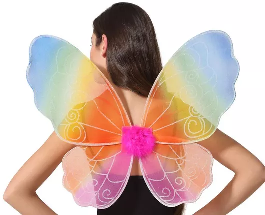 Αποκριάτικα Φτερά Πλάτης Πολύχρωμα